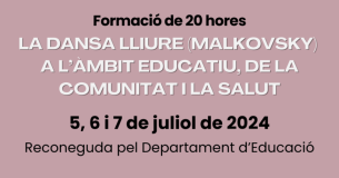 Associació Catalana Dansa Lliure : Formació 5, 6 i 7 de juliol de 2024