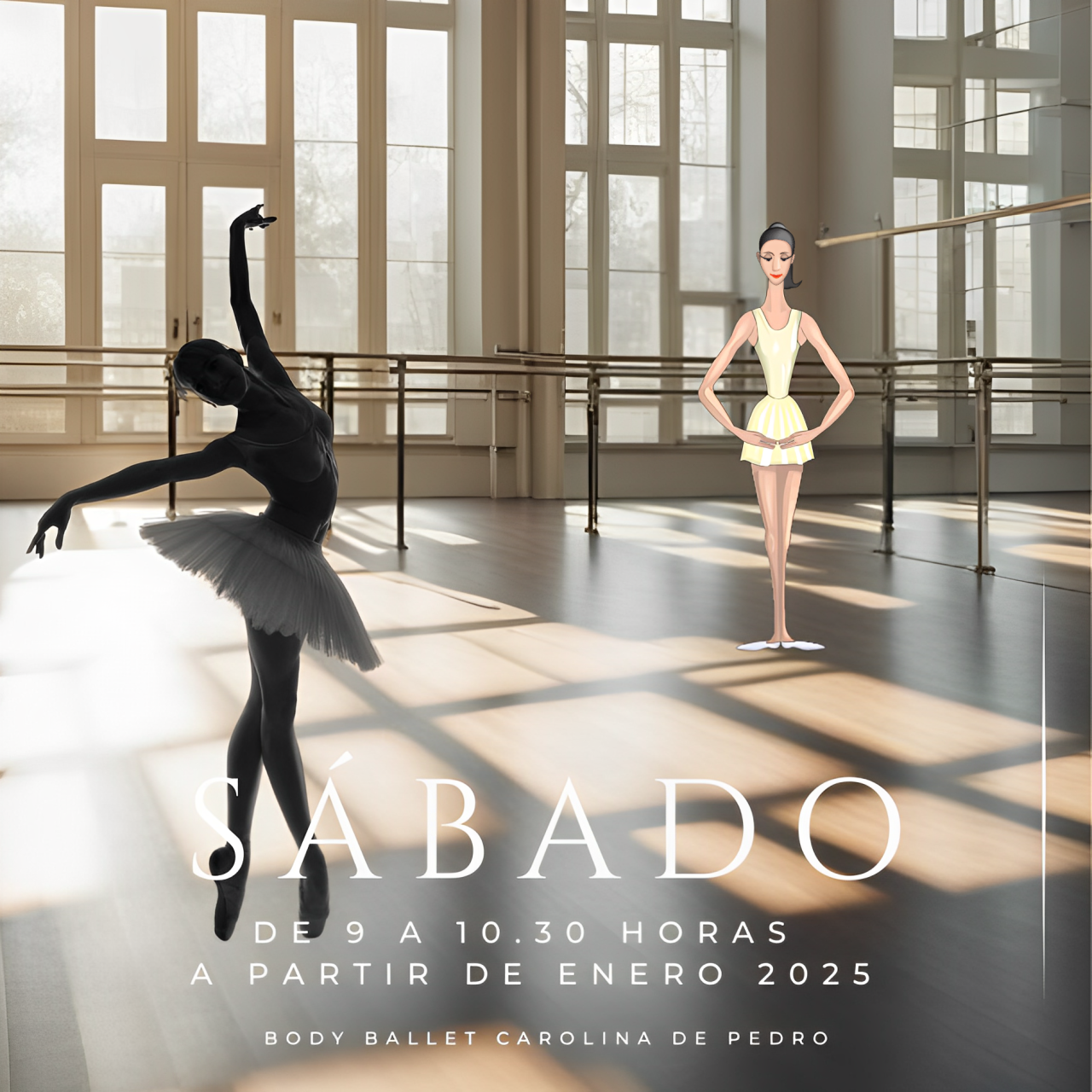 Clase de ballet para adultos los días sábados a partir de Enero 2025